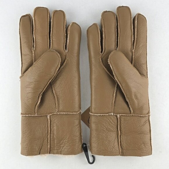 LAMO Women's Tan 100% Premium Australian Sheepskin Genuine Leather Gloves Size L - Picture 4 of 9